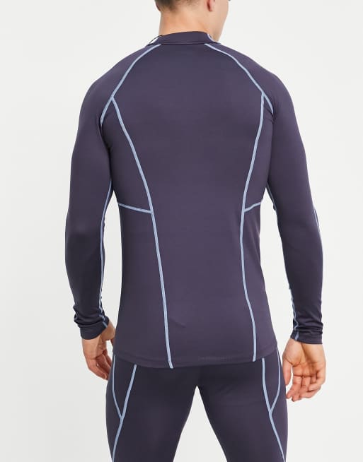 ASOS 4505 – Laufshirt mit langen Ärmeln, Stehkragen und Kontrastnähten, 2 von 4