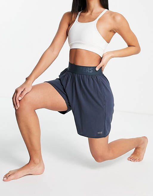 ASOS 4505 layers cotton boxer short with deep elastic in longer length