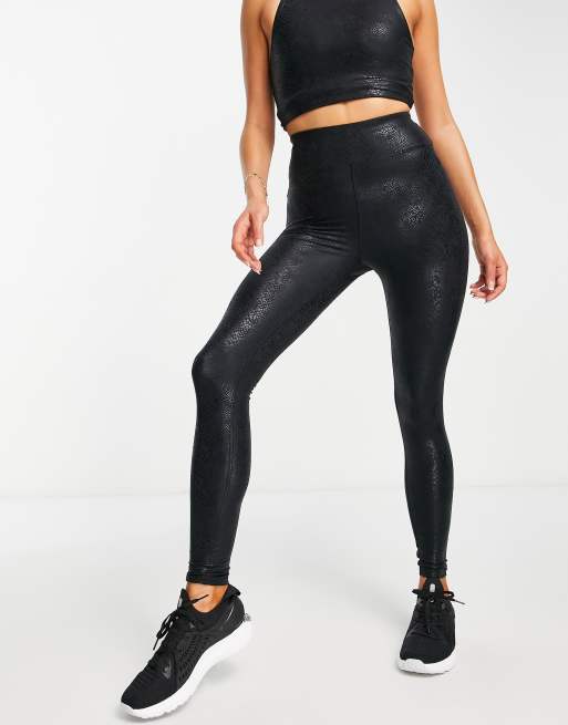 Glimmende discount legging zwart