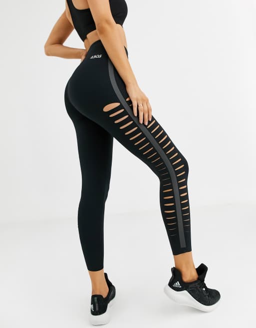 Laser cut out clearance leggings