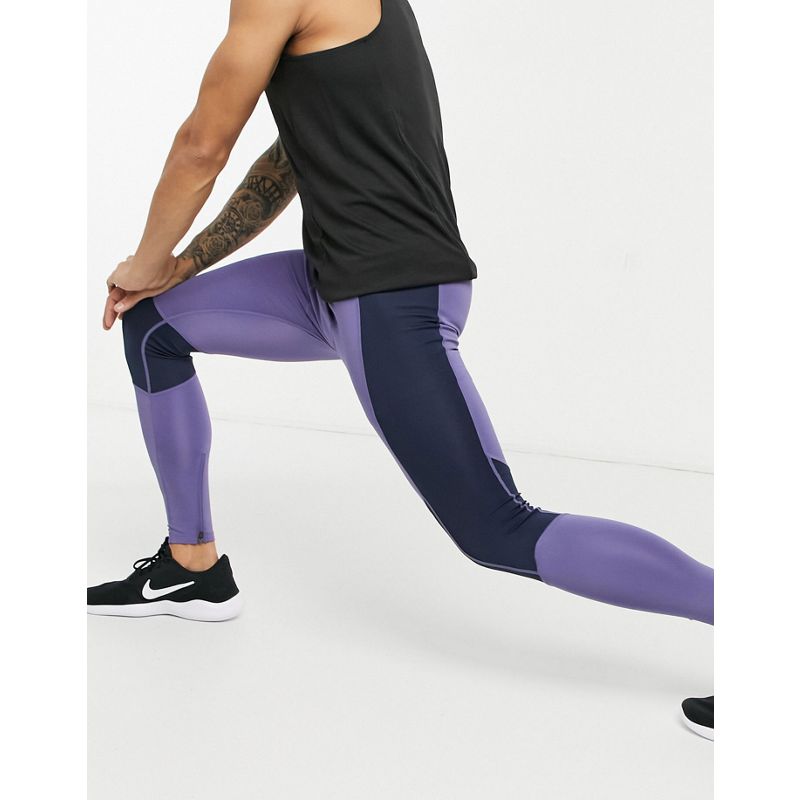 Uomo Pantaloni e leggings 4505 - Leggings da allenamento con pannelli a contrasto 