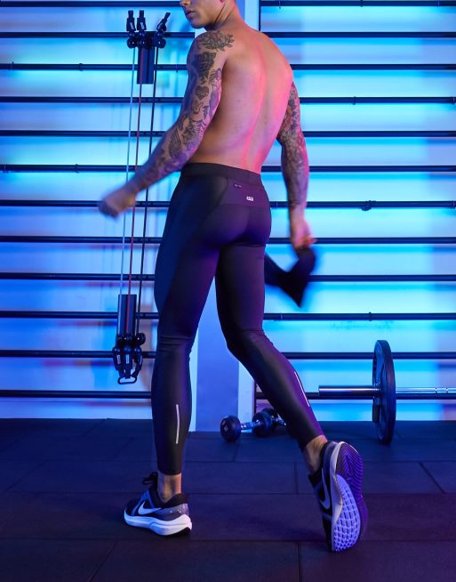 ASOS 4505 - Leggings da allenamento per il trail running con dettaglio in tessuto ripstop