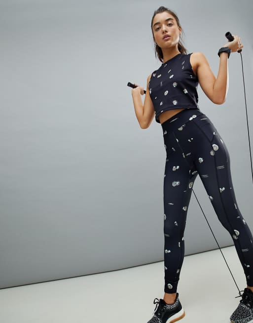 ASOS 4505 – Leggings mit Minimal-Print