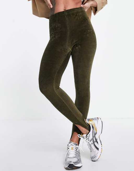 Velour leggings shop