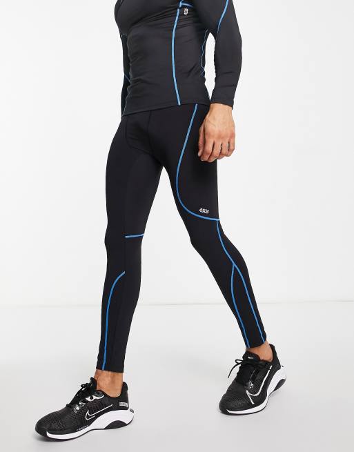 ASOS 4505 – Legginsy sportowe z kontrastowymi szwami