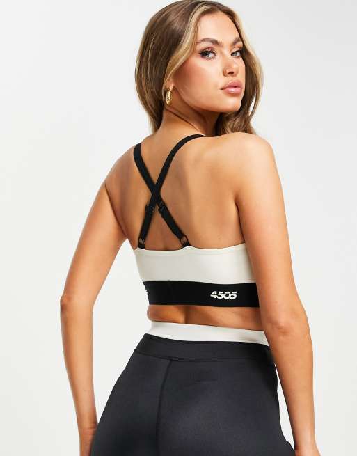 Skinny strap store sports bra