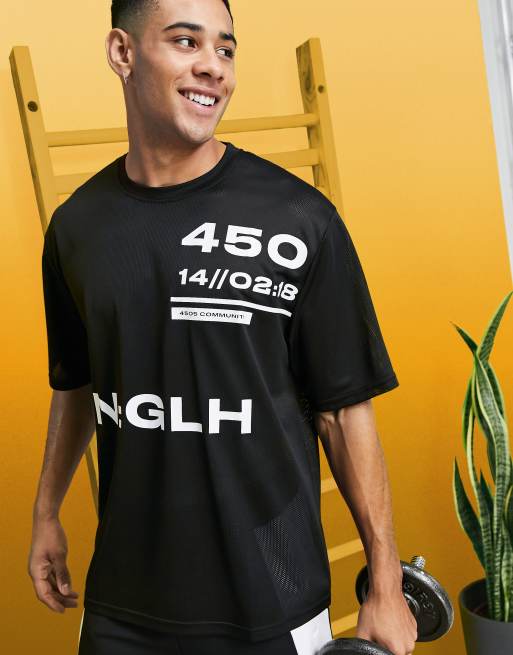 ASOS 4505 – Locker geschnittenes Sport-T-Shirt mit Aufdruck, 3 von 4