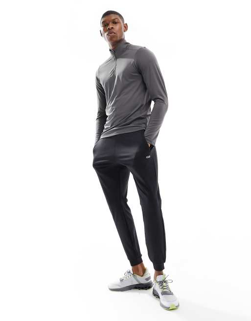 ASOS 4505 long sleeve 1/4 zip training top in grey, 4 of 4