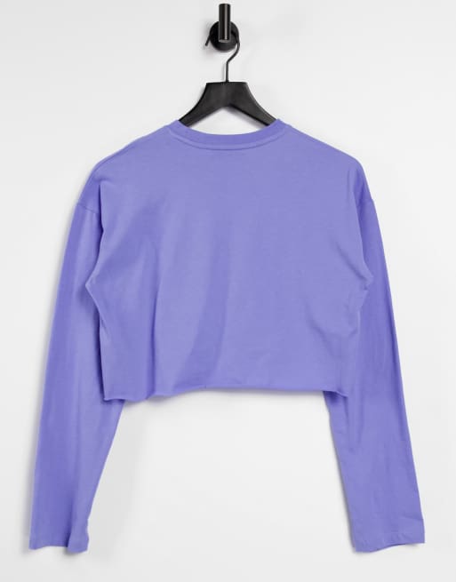 ASOS 4505 long sleeve crop t-shirt with raw hem, 2 of 4