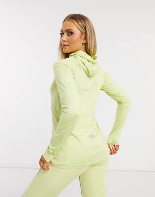 long sleeve hooded running top