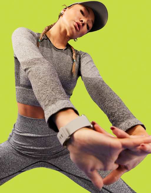 ASOS 4505 long sleeve seamless crop top