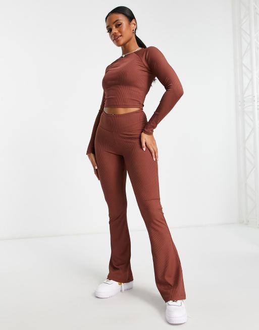 ASOS 4505 long sleeve training top in rib co ord