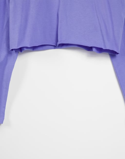 ASOS 4505 long-sleeved crop T-shirt with raw hem, 4 of 4