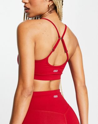 ASOS 4505 low impact sports bra with strapy back | ASOS
