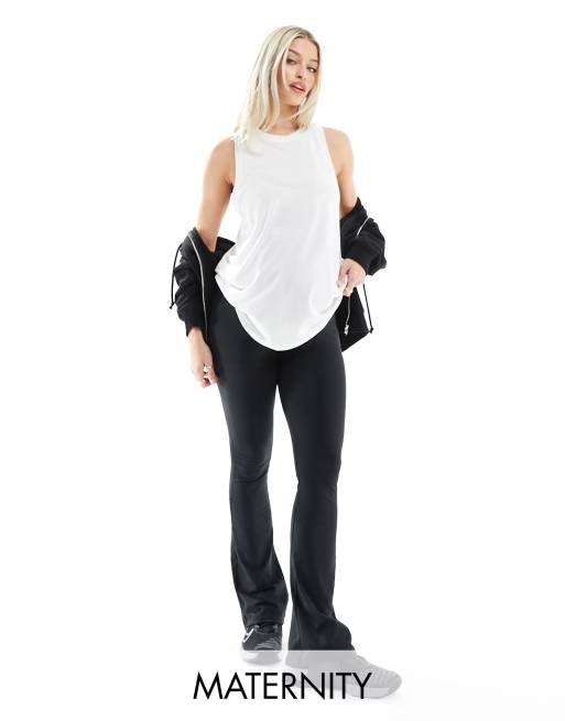 ASOS 4505 – Mammakläder – Smala, utsvängda leggings i mjukt tyg