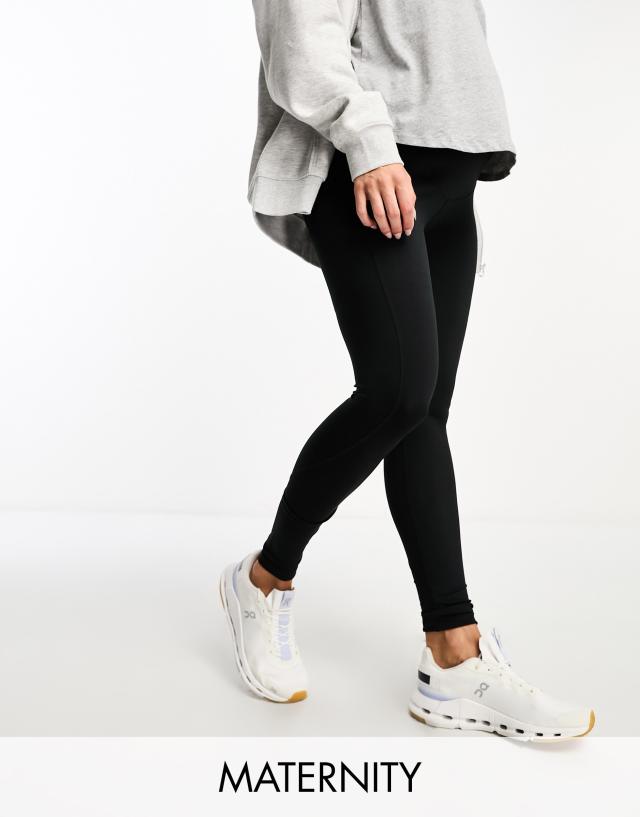 ASOS 4505 - maternity icon bum sculpt gym legging in black