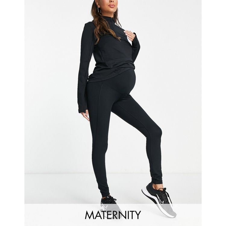 ASOS 4505 Maternity icon leggings in fleeceback