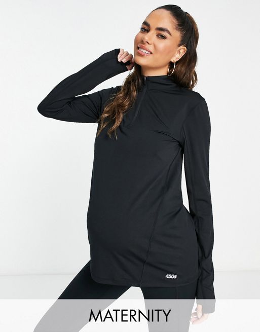 ASOS 4505 icon long sleeve top with 1/4 zip