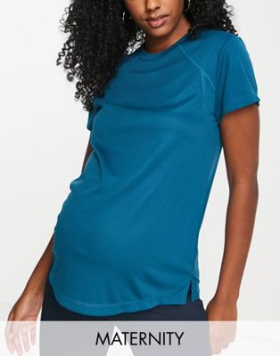 ASOS 4505 Maternity icon performance t-shirt-Green