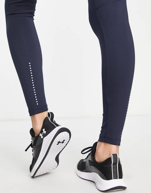 ASOS 4505 Maternity – Icon Run – Marinblå leggings med knytning i midjan och mobilficka, 3 av 4