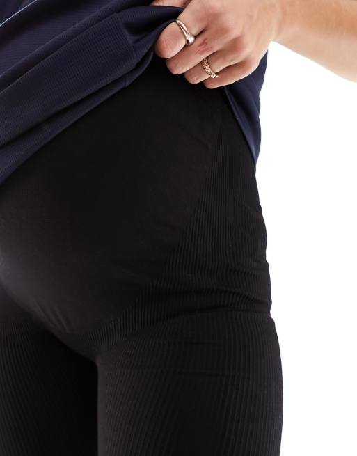 Seamless traning tights with pockets, Black