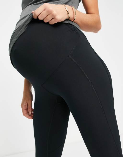 ASOS 4505 Maternity – Leggings med fleecefoder och ikonlogga, 3 av 4