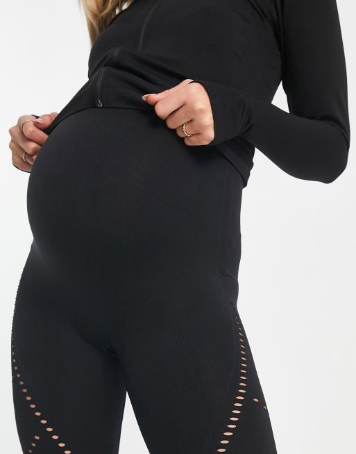 ASOS 4505 Maternity seamless legging with hole detail