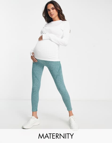 ASOS 4505 Maternity seamless zip through training long sleeve top