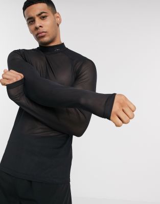 base layer with thumb holes