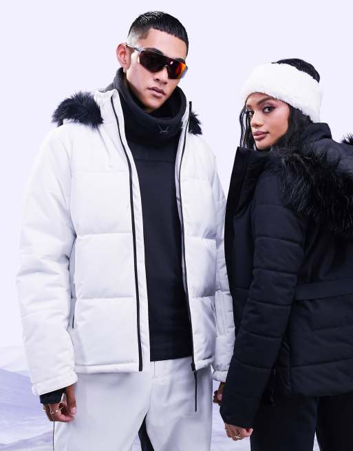 ASOS 4505 – Ocieplana kurtka na narty z wykończeniem ze sztucznego futra
