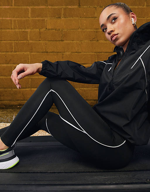 ASOS 4505 leggings with reflective tape detailing