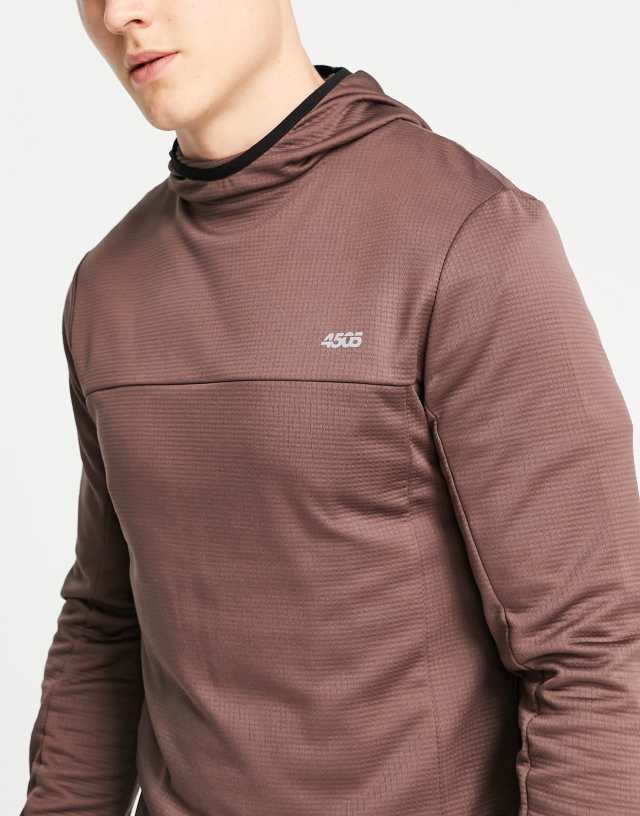 ASOS 4505 - outdoor training hoodie in deep taupe