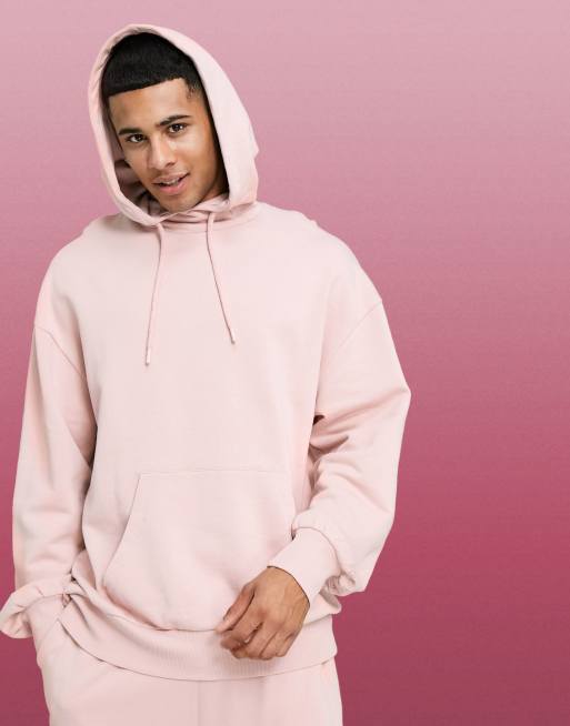 ASOS 4505 oversized hoodie in pink