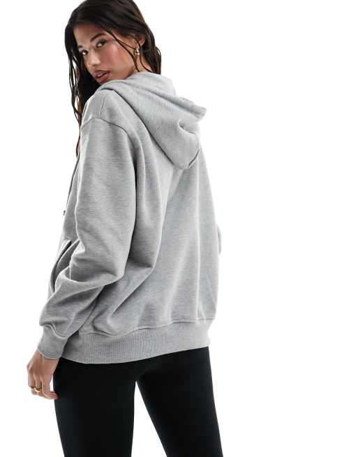 Oversized hoodie met rits new arrivals