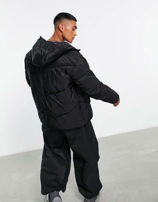 ASOS 4505 oversized puffer jacket in black