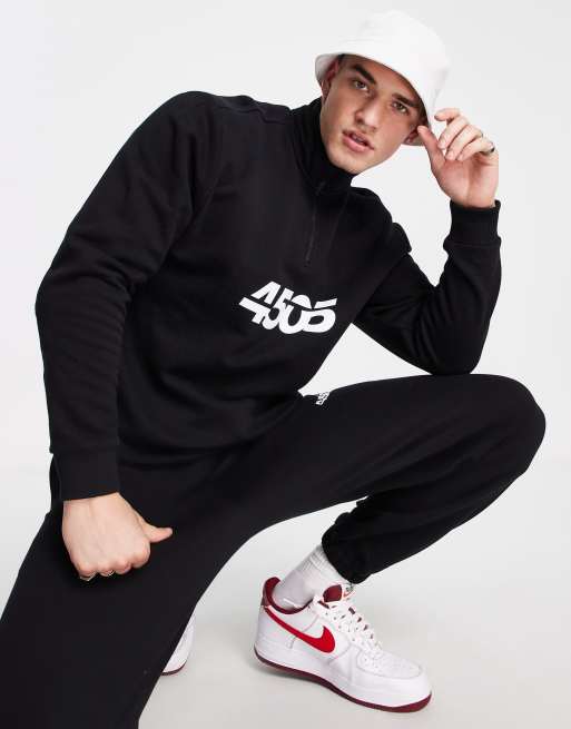 ASOS 4505 oversized sweatshirt with 1/4 zip