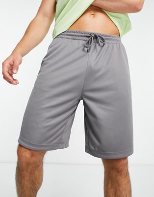 ASOS 4505 oversized training shorts in grey