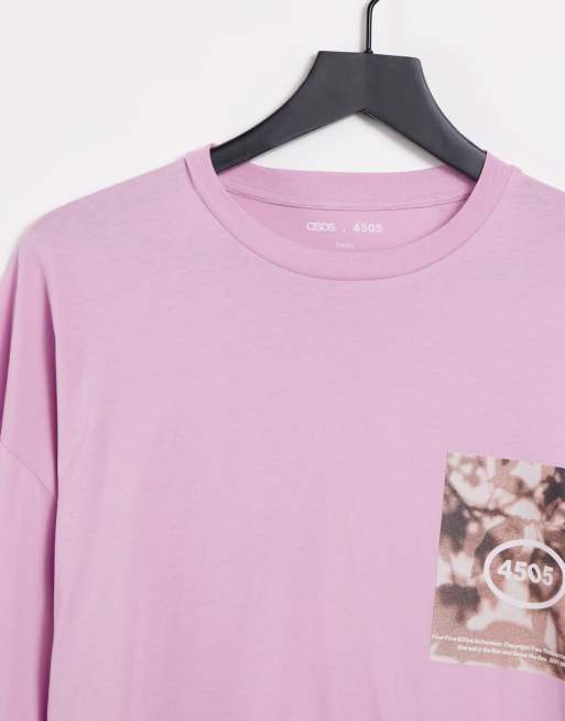ASOS 4505 - Oversized unisex-t-shirt med lange ærmer og grafisk print, 3 af 4