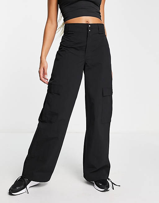 ASOS 4505 oversized utlity pants in crinkle with pockets | ASOS