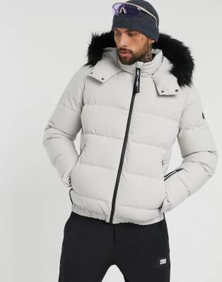 ski jackets with fur trim