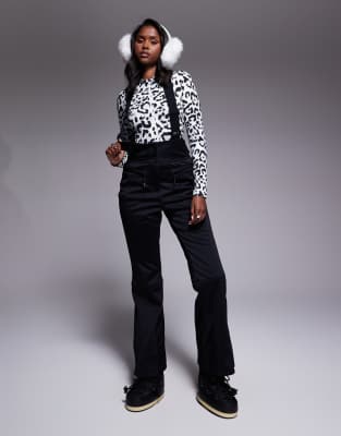 ASOS 4505 - Pantalon de ski évasé en tissu déperlant - Noir