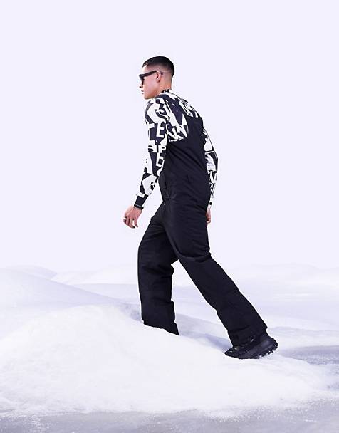 Tuta da sci nera con stampa mimetica Asos Uomo Sport & Swimwear Abbigliamento da sci Tute da sci 