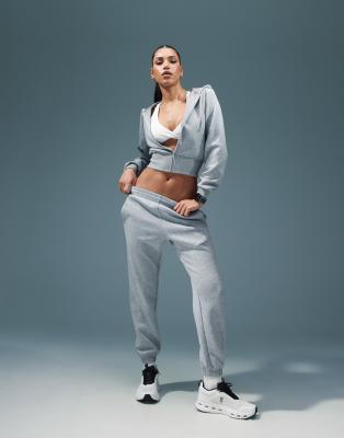 asos ASOS 4505 performance fleece tracksuit in grey