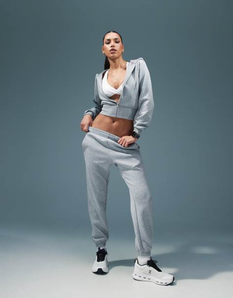ASOS 4505 performance fleece tracksuit in grey - view 1
