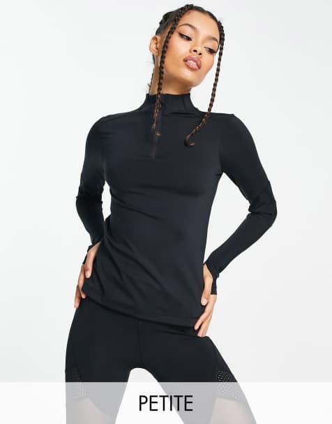 ASOS DESIGN Tall sweetheart neckline bodysuit with mesh sleeve in black