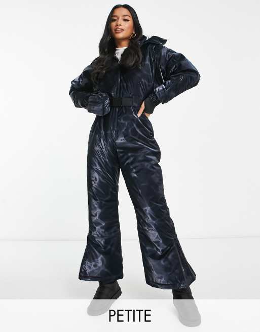 ASOS 4505 Petite Combinaison de ski ultra brillant Bleu marine