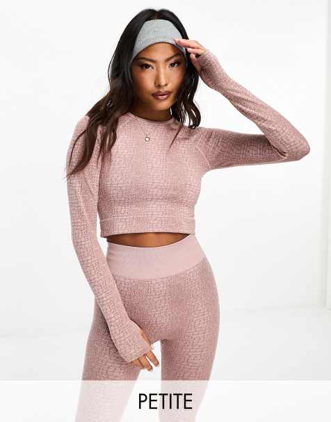 ASOS 4505 Petite croc jacquard long sleeve top - view 1