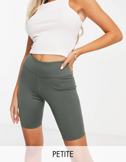 ASOS 4505 Petite Icon Booty Legging Short With Bum Sculpt Detail-Green for  Women