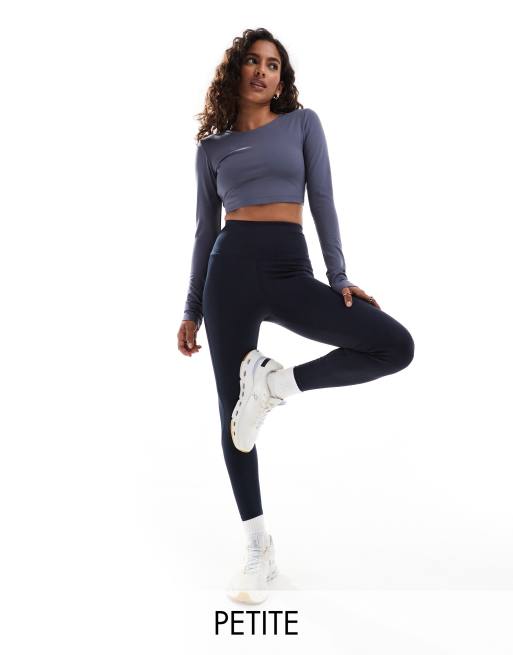 ASOS 4505 Petite Icon bum sculpt gym legging in navy ASOS