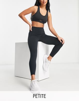 Asos Design 4505 Icon Legging In Fleeceback-black In Black